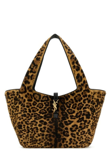 Saint Laurent Woman Printed Calf Hair Bea Shopping Bag