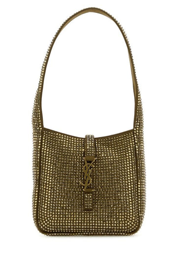 Saint Laurent Woman Embellished Satin Le 5 à 7 Supple Baby Shoulder Bag