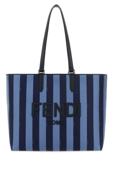 Fendi Man Embroidered Canvas Go To Shopping Bag