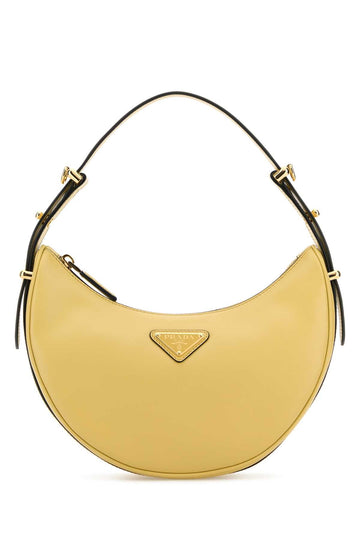 PRADA Mini Leather Arquè Handbag - 22.5 cm x 18.5 cm