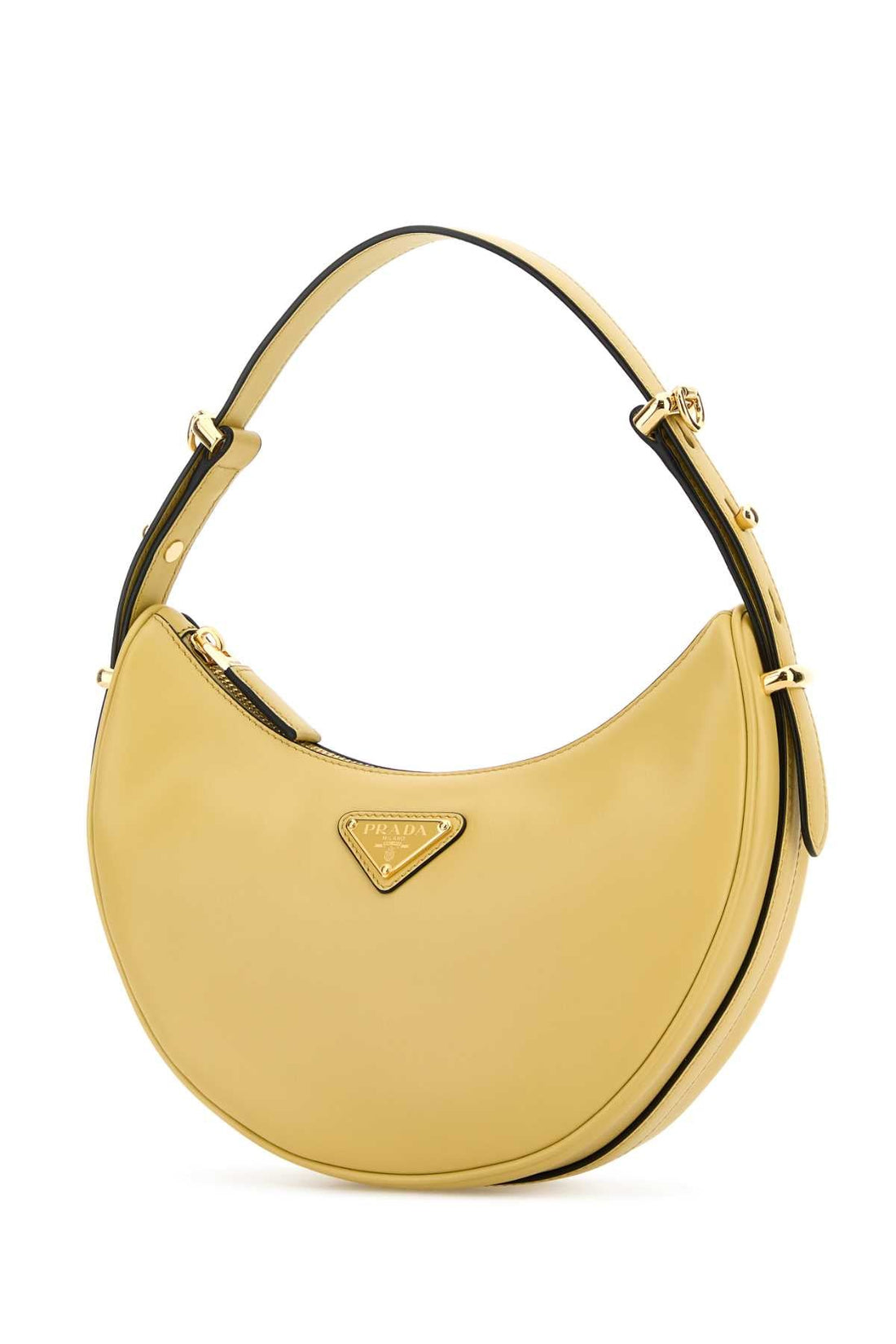 PRADA Mini Leather Arquè Handbag - 22.5 cm x 18.5 cm