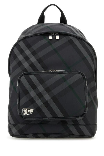 Burberry Man Printed Nylon Blend Grid Backpack
