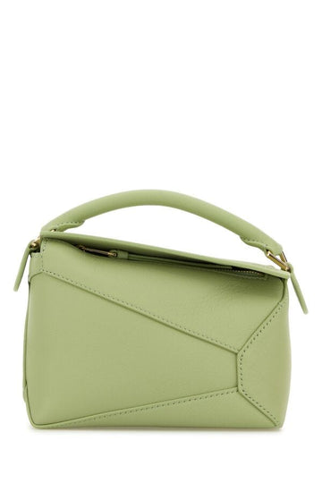 Loewe Woman Pastel Green Leather Mini Puzzle Handbag