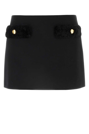 PRADA Chic Wool Mini Skirt for Women