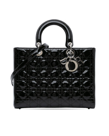 Lady Dior Medium Patent Tote