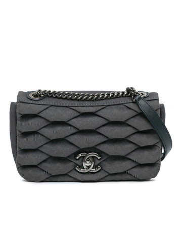 Quilted Denim Shoulder Bag