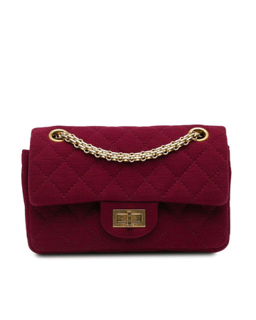 2.55 Reissue Mini Quilted Double Flap Bag with Chain Straps and Back Slip Pocket