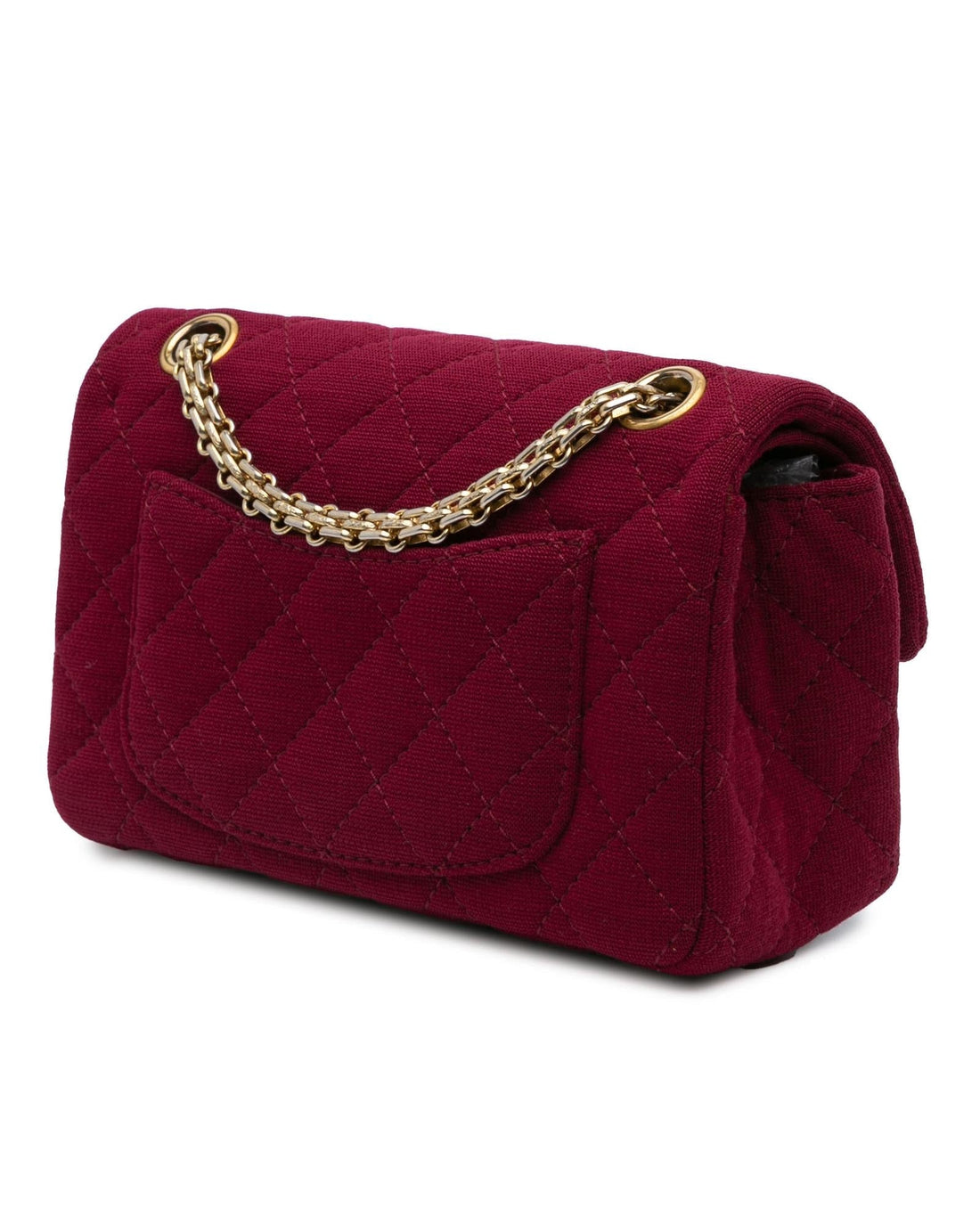 2.55 Reissue Mini Quilted Double Flap Bag with Chain Straps and Back Slip Pocket