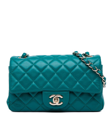 Mini Rectangular Classic Lambskin Single Flap Bag