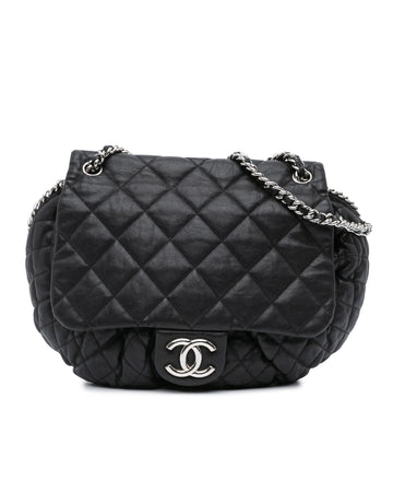 Lambskin Quilted Chain Flap Crossbody Bag