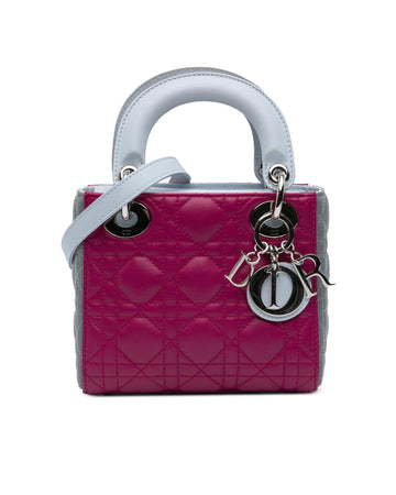 Quilted Lambskin Leather Mini Tote with Detachable Strap