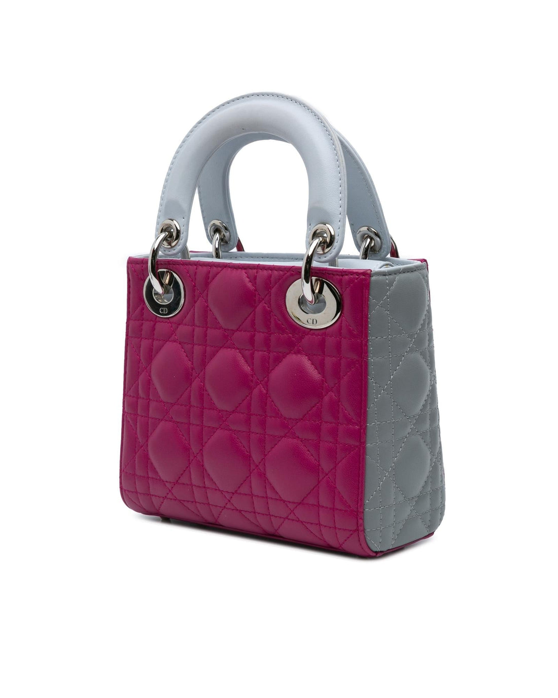 Quilted Lambskin Leather Mini Tote with Detachable Strap
