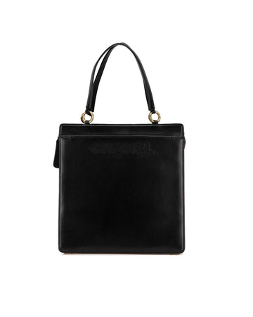 Lambskin Leather Tote with Zip Closure and Multiple Pockets