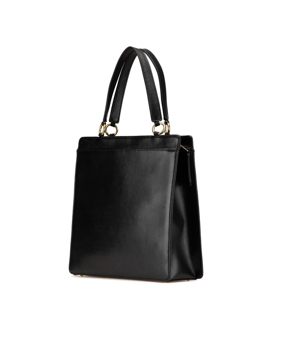 Lambskin Leather Tote with Zip Closure and Multiple Pockets