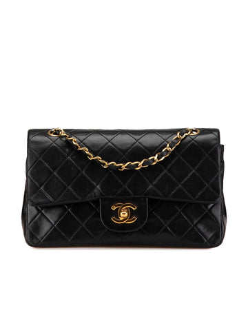Small Classic Lambskin Double Flap Shoulder Bag