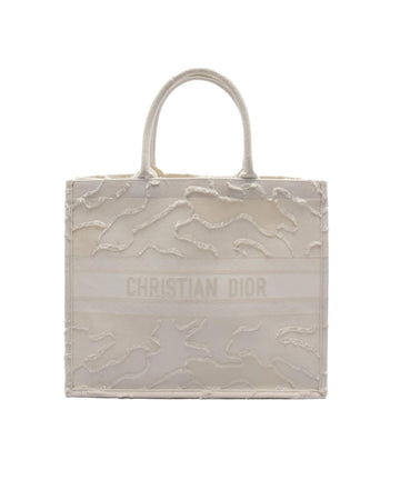 Embroidered Camouflage Canvas Tote Bag