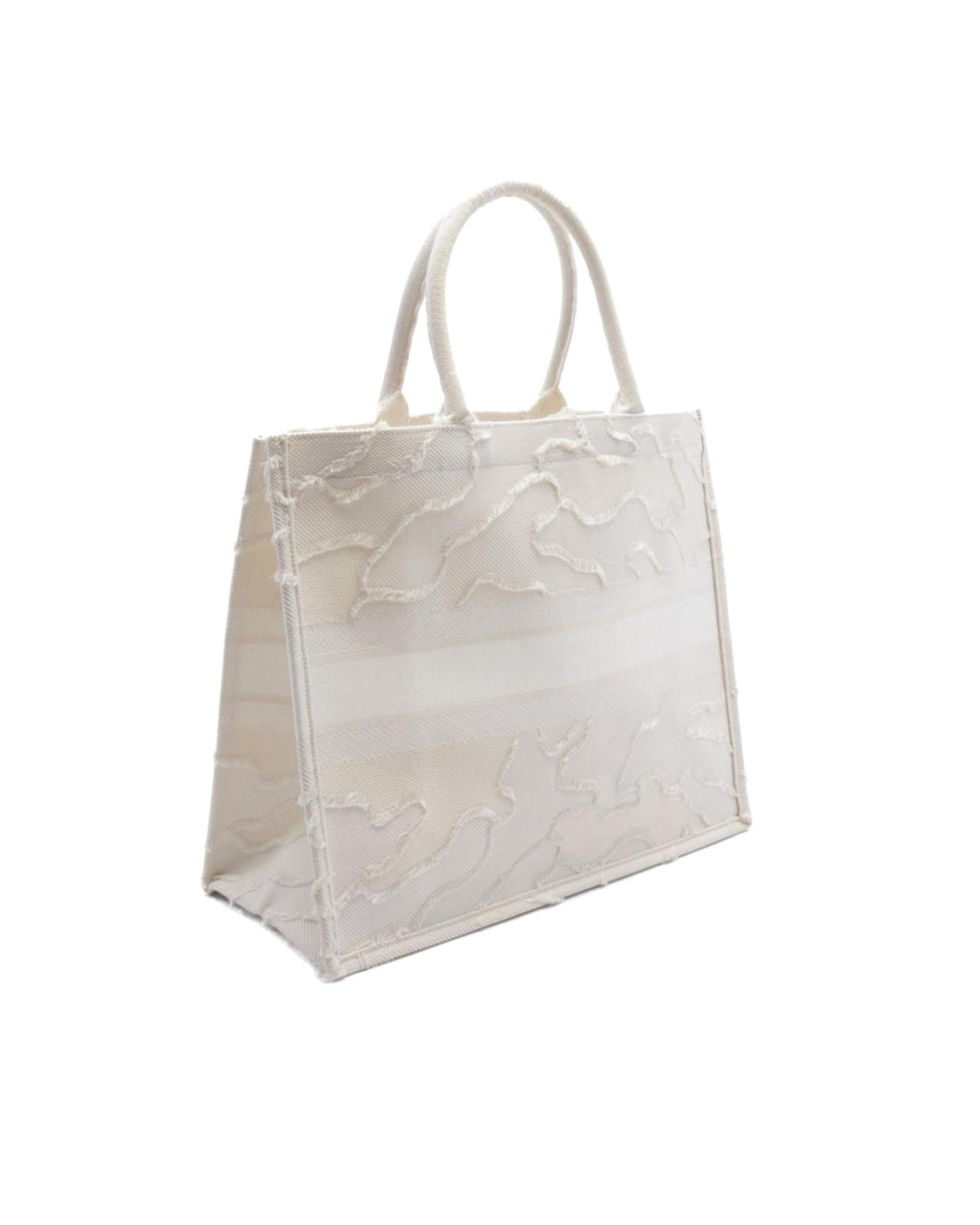 Embroidered Camouflage Canvas Tote Bag