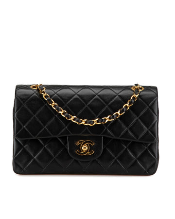 Small Classic Lambskin Double Flap Shoulder Bag