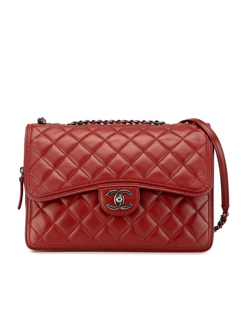 Quilted Lambskin Leather Shoulder Bag with Chain Strap and CC Turn-Lock