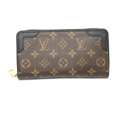 LOUIS VUITTON Long Wallet Purse M61855 Monogram canvas Noir Zippy wallet Monogram Retiro unisex(Unisex) Used