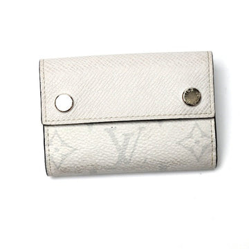 LOUIS VUITTON Tri-fold wallet M67621 Taiga Leather Bron Discovery compact wallet Taiga With Coin Pocket Women Used