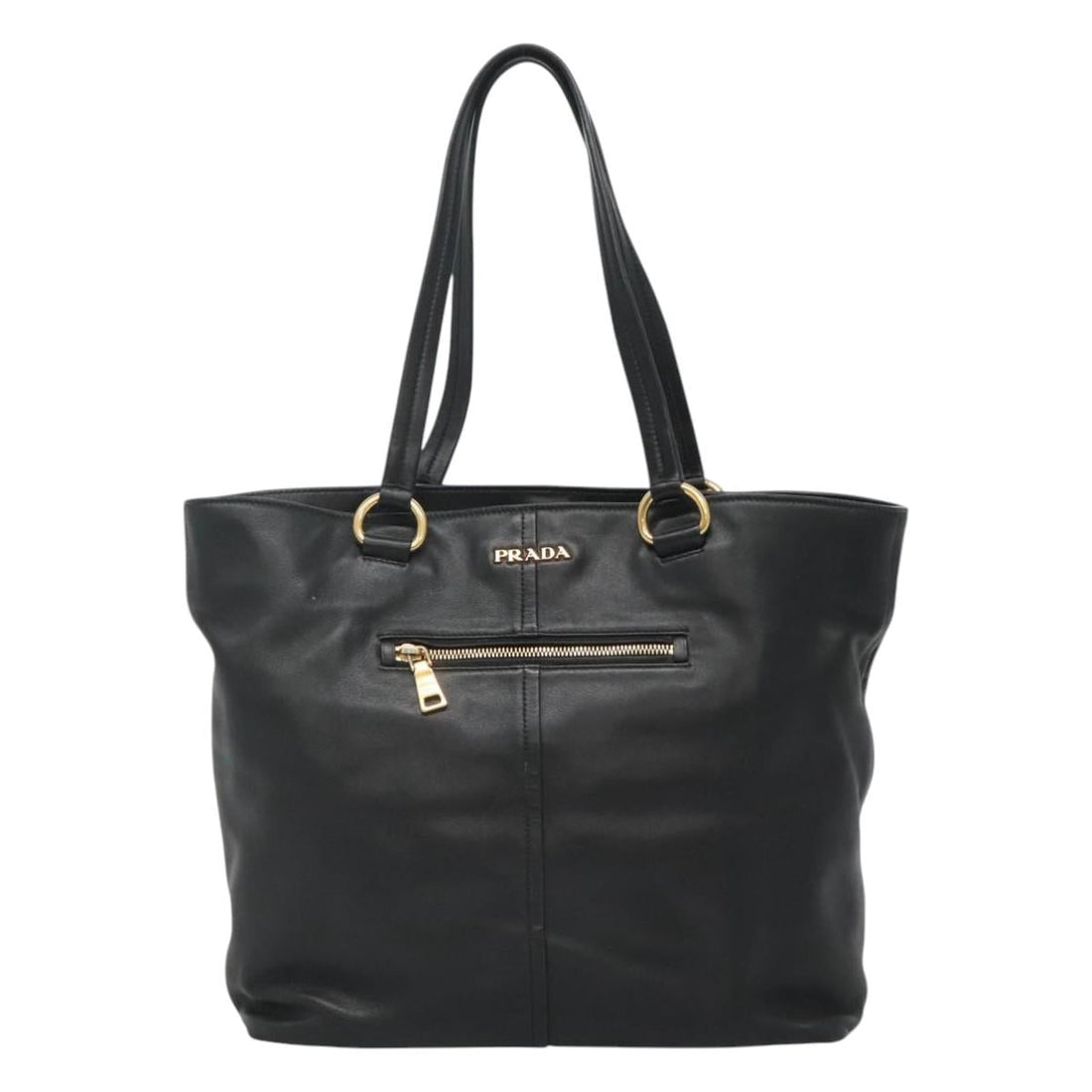 Leather Tote Bag with Handle Drop