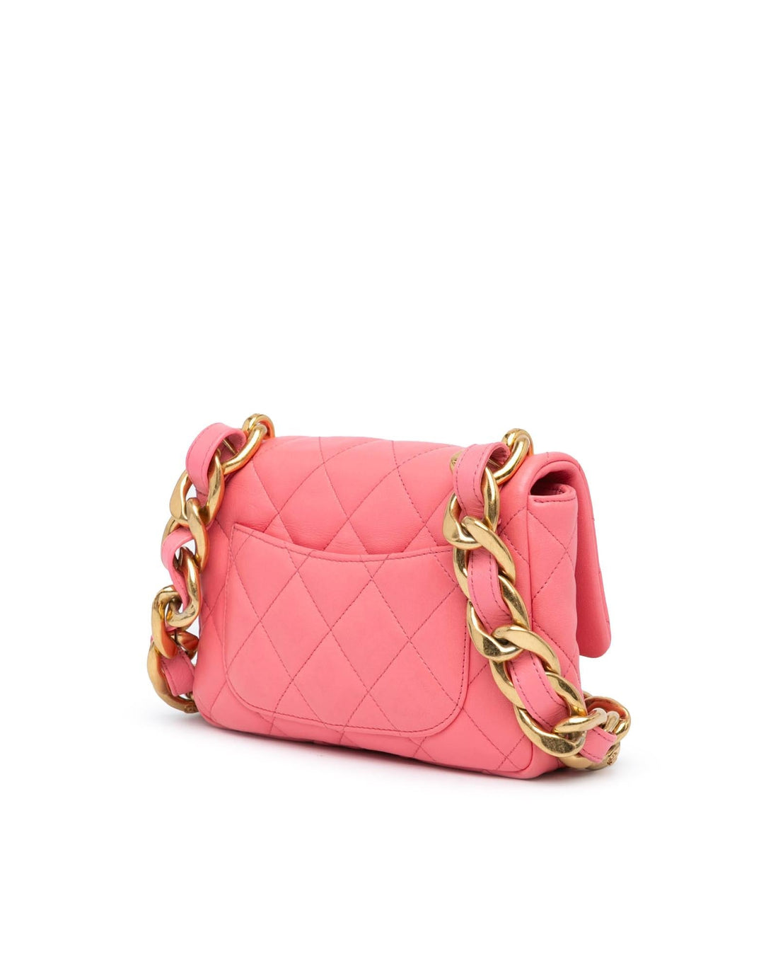 Small Quilted Lambskin Flap Shoulder Bag