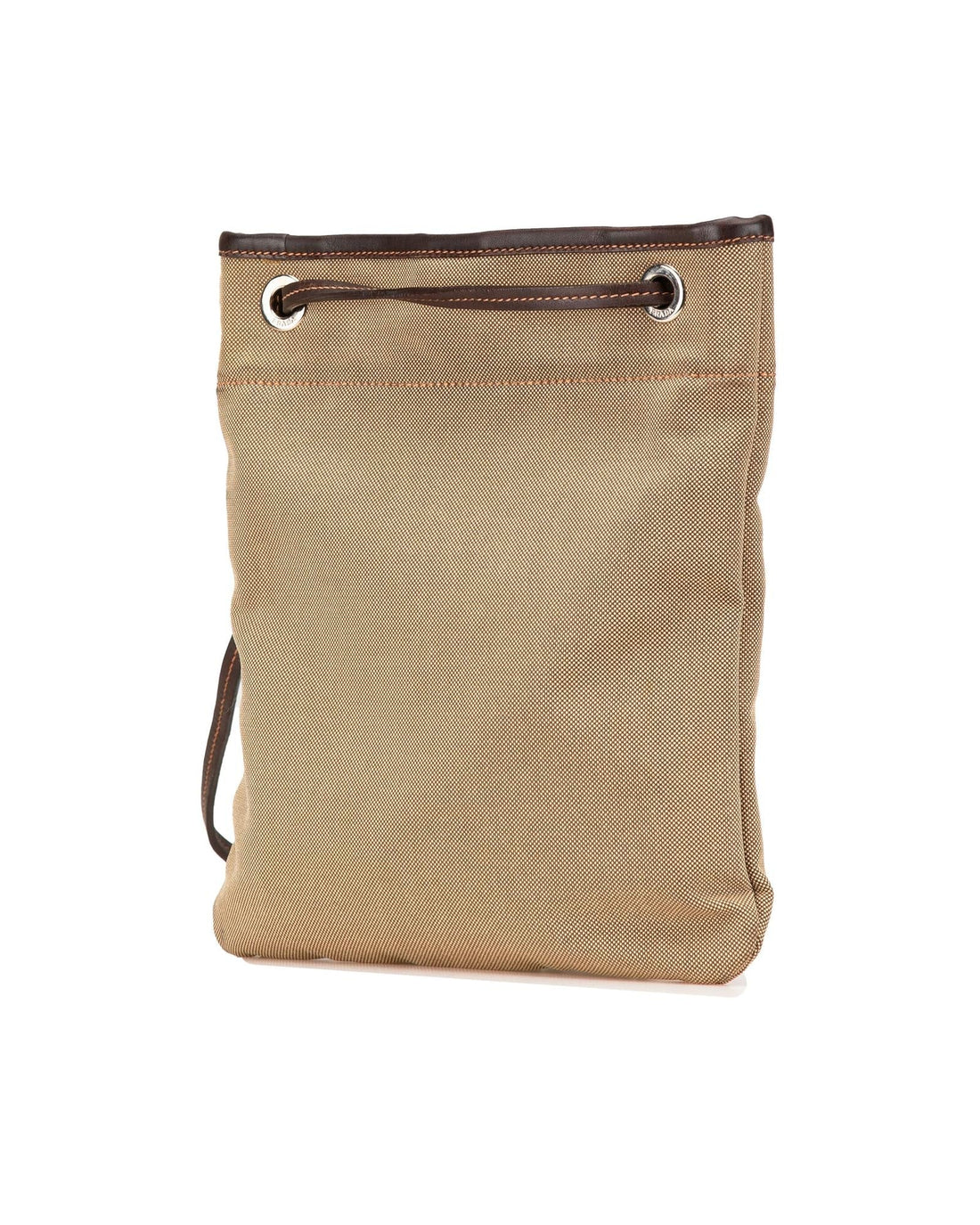 Canvas Canapa Logo Crossbody Bag with Leather Trim and Adjustable Strap