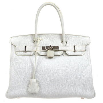 BIRKIN 30 White Taurillon Clemence