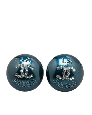 Chanel Crystal Stud Earrings