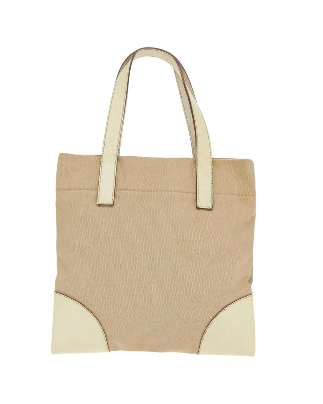 Canvas Tote Bag Leather Trim