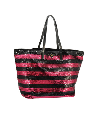 Sequin Stripe Tote Bag