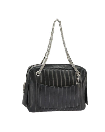 Quilted Chain Leather Handbag
