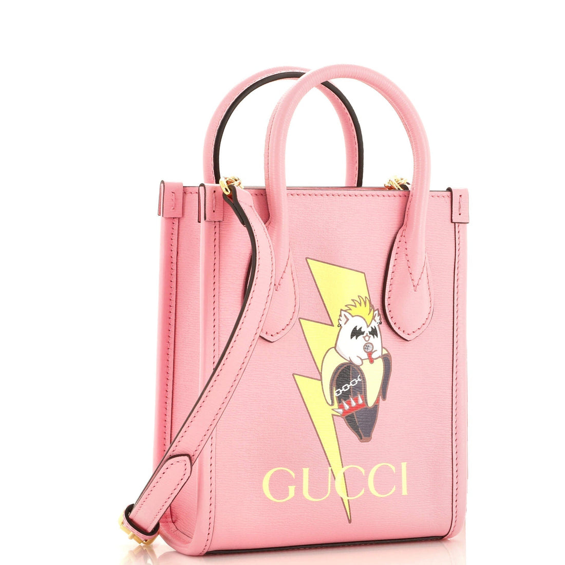 Vertical Tote Bananya Printed Leather Mini