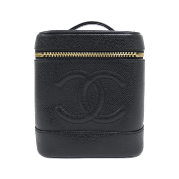 Leather Vanity Bag with Guarantee Card and Slight Wear
