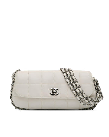 Quilted Lambskin Shoulder Bag with Chain Straps