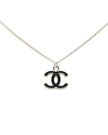 Silver Pendant Necklace with Chain and Spring Ring Closure