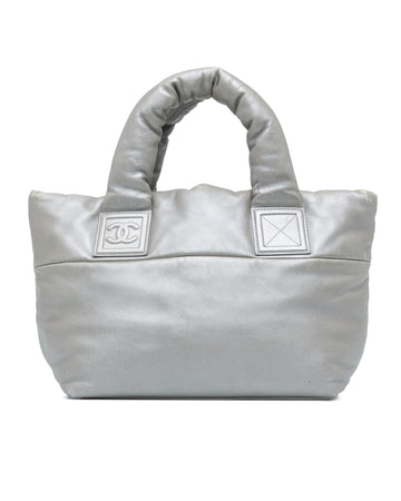 Small Lambskin Reversible Tote with Rolled Handles