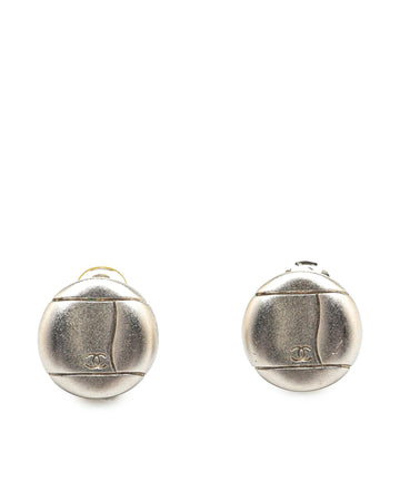 Silver Metal Clip-On Earrings