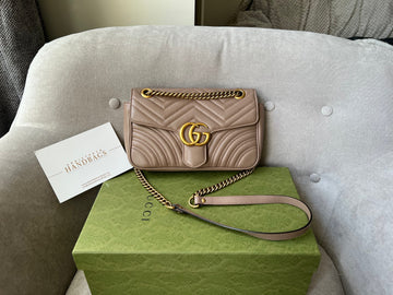 Gucci GG Dusty Pink Marmont Small Shoulder Bag (RRP £1,800)
