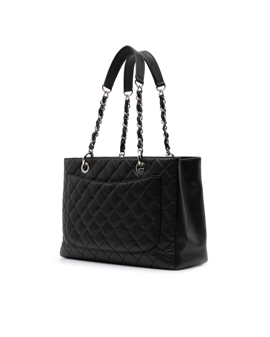 Quilted Leather Grand Shopping Tote with Chain Link Straps