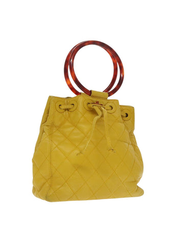 Matelasse Lamb Skin Hand Bag with CC Auth Detailing