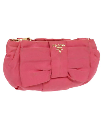 Nylon Pouch with Gold Accents