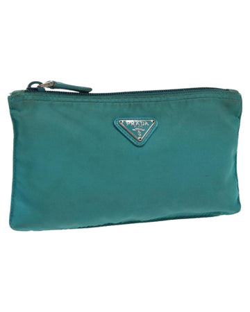 Nylon Pouch with Silver Accents
