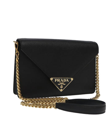 Chain Shoulder Bag in Safiano Leather with Dust Bag and Shoulder Strap