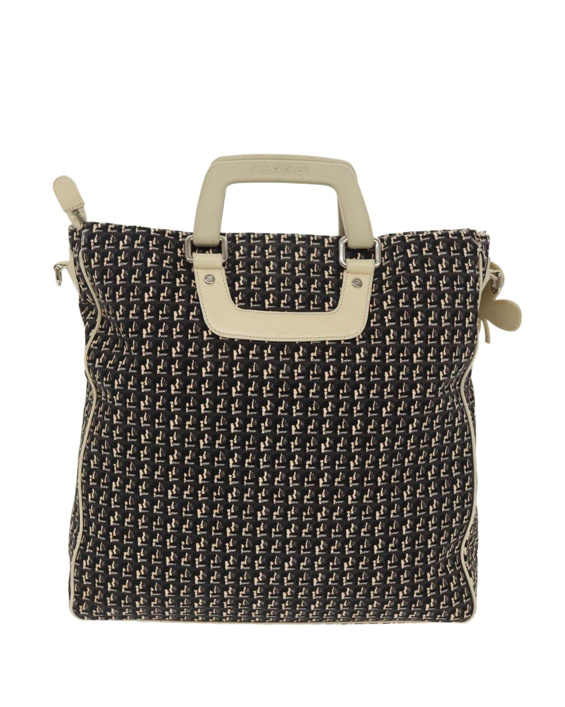 Canvas 2-Way Hand Bag with Shoulder Strap