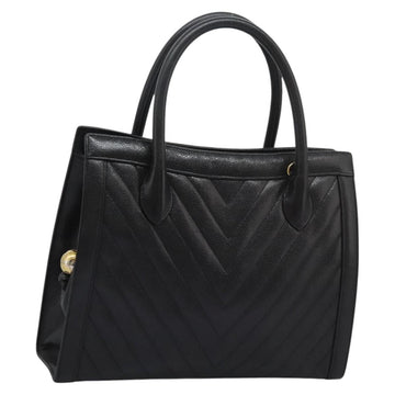 V-Stitch Quilted Leather Handbag with Guarantee Card