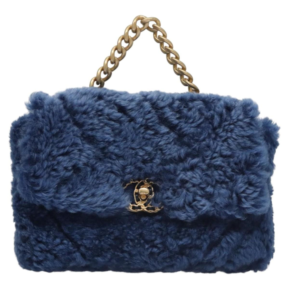Wool Shoulder Bag with Dust Bag and Item Box