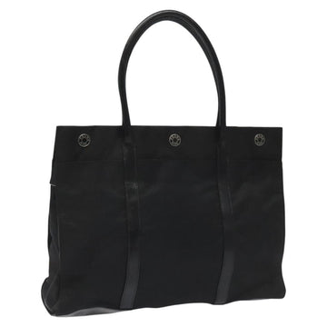 Synthetic Material Shoulder Bag with Handles and Metal Fittings