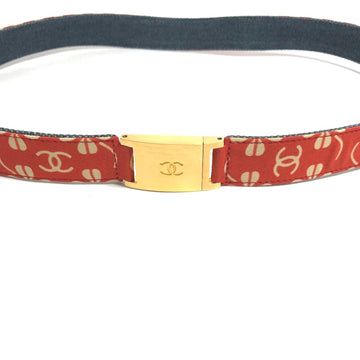 Coco Mark Synthetic Belt with Buckle